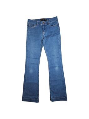 Zara Blue Jeans Vintage Signature Bootcut Distressed Flare Womens Size 6